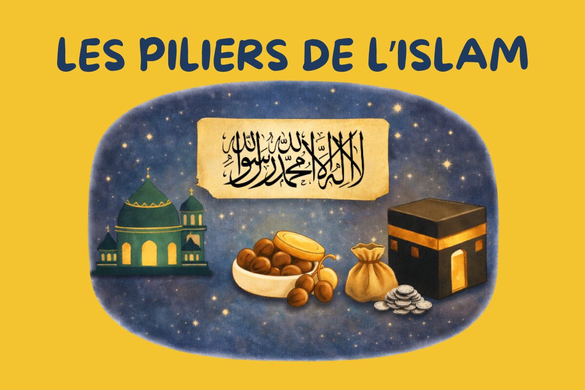 🌙 Les piliers de l’Islam : la base d’une vie musulmane Après la foi, vient la pratique. Et pour un enfant, pratiquer ne doit jamais rimer avec pression… mais avec compréhension, amour et fierté. Les piliers de l’Islam sont les repères qui structurent la vie du croyant : ⭐ la Shahada 🕌 la prière 🌙 le jeûne 💛 la zakat 🕋 le hajj Dans Sirāj Box, ce thème accompagne l’enfant pour découvrir ces piliers à travers des histoires, afin qu’il retienne le sens avant la difficulté.